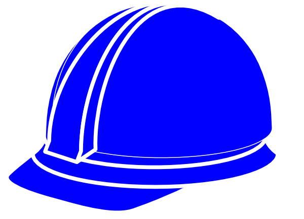White Hard Hat Svg Clip Arts 600 X 434 Px - Blue Hard Hat Vector (600x434)