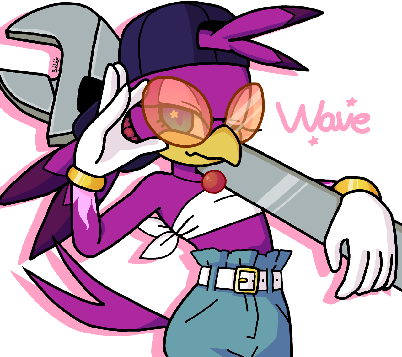 Mod Bubbles Wave The Swallow Sonic Girls Sonic Riders - Cartoon (1280x1280)