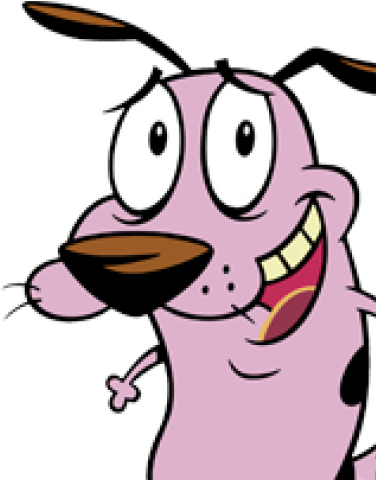 Mega Wave - Courage The Cowardly Dog Clipart (375x551)