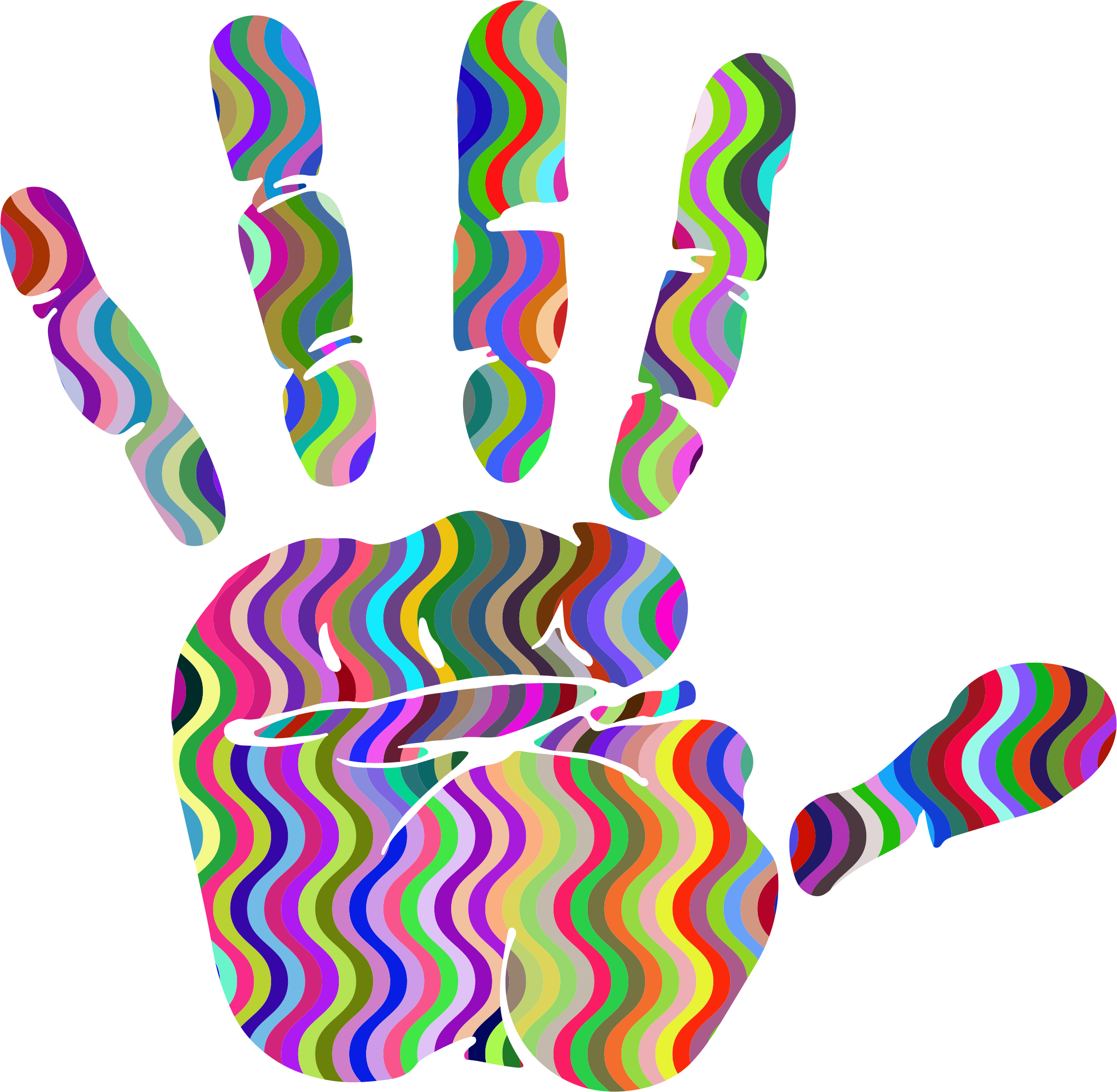 Waves Handprint Silhouette - Mothers Day Mug (2258x2208)