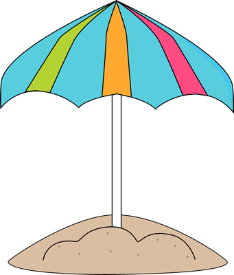 Beach Clip Art Beach Images - Clip Art Beach Umbrella (341x400)