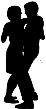 Silhouette Of Couples - Silhouette (319x399)