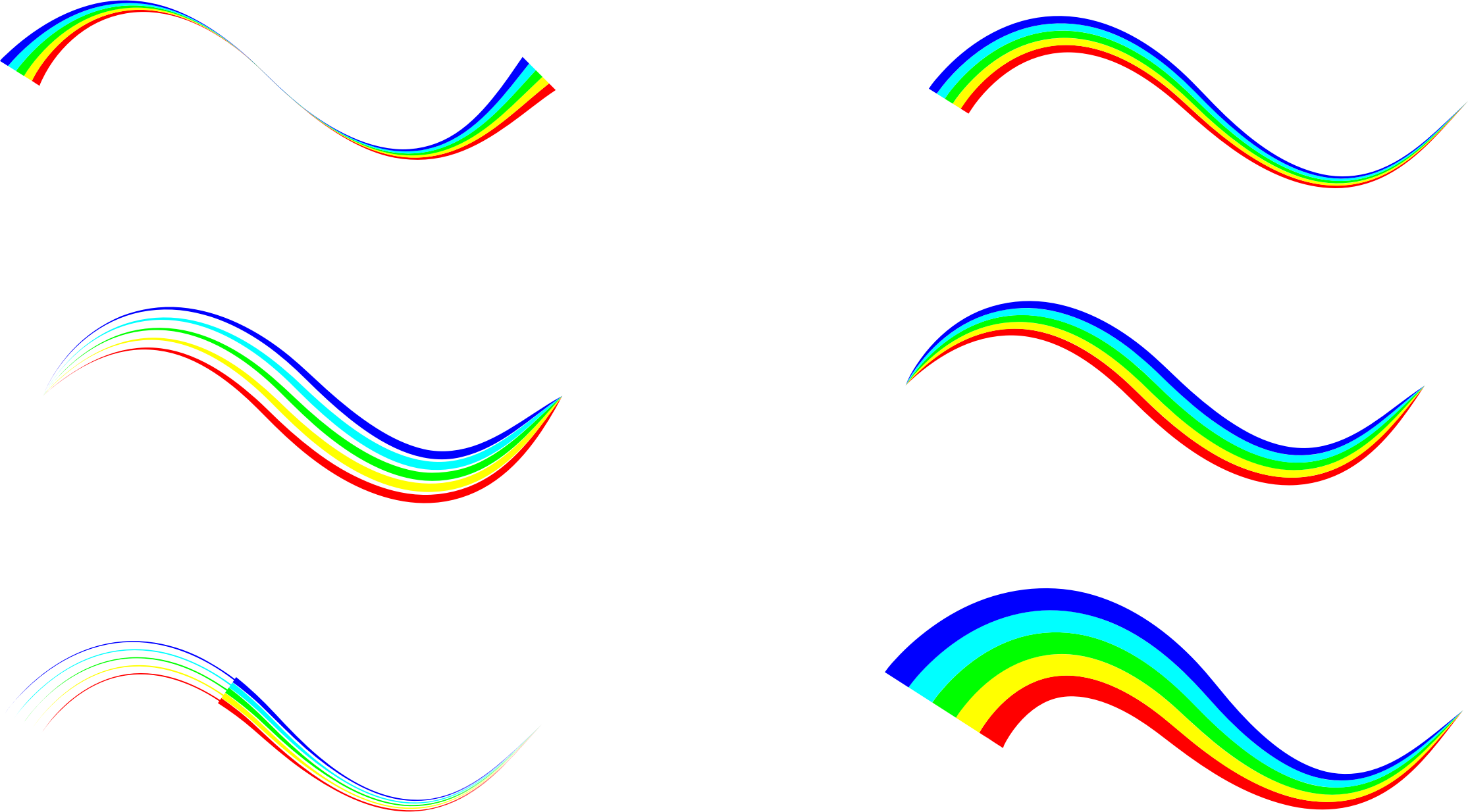 Colorful Waves - Abstract Art (2230x1234)