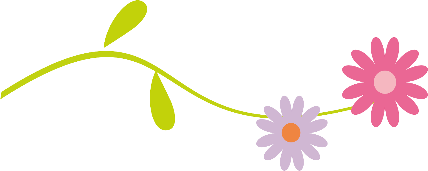 Drawing Flower Clip Art - Vector Line Flower Png (1435x574)