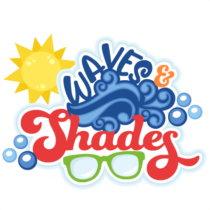 Waves & Shades Title Svg Scrapbook Cut File Cute Clipart - Scalable Vector Graphics (432x432)