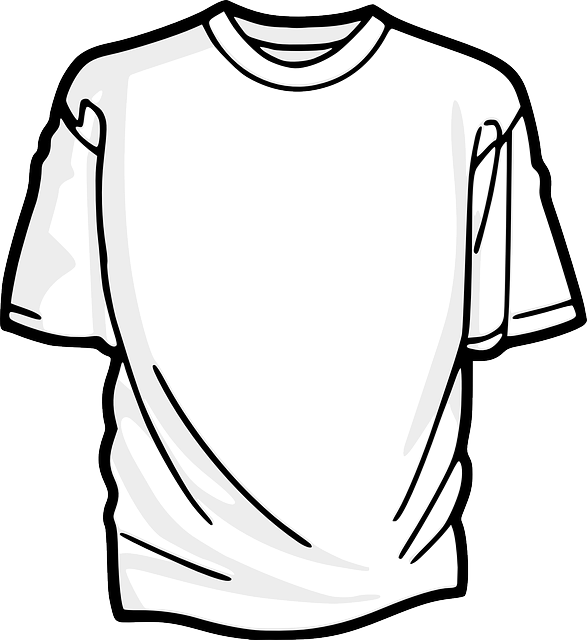 T Shirt 34481 640 - Cloth Black And White (587x640)