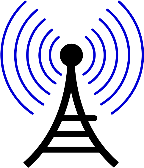 Free Vector Radio Wireless Tower Cor - Os Map Symbols Radio (566x800)