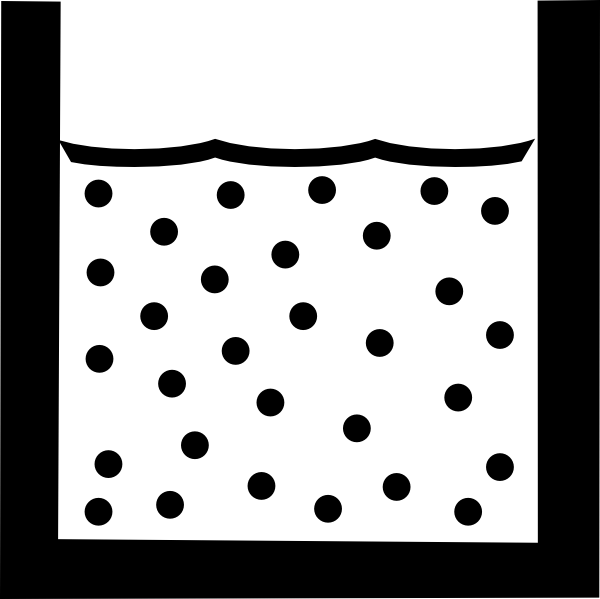 Mineral In Water Clip Art At Clker - Free Clipart Water Tank (600x599)