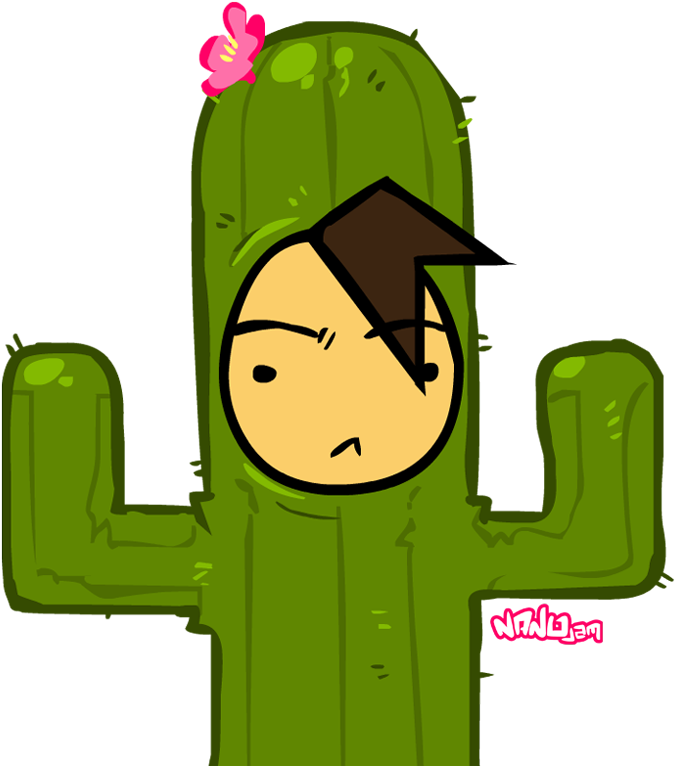 Animation Cactaceae Clip Art - Animated Cactus (700x778)