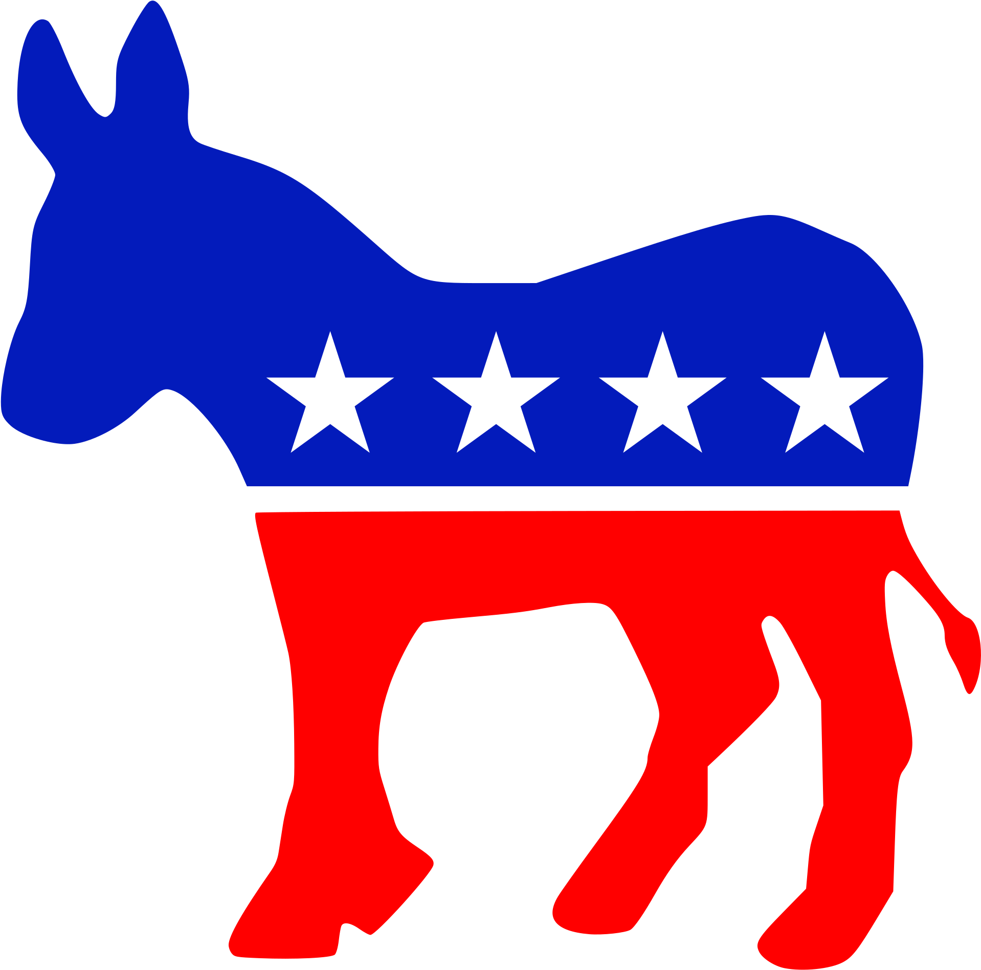 Texas Gop Leaders Warn Of Coming Democratic Wave - Democratic Party Logo (2300x2273)