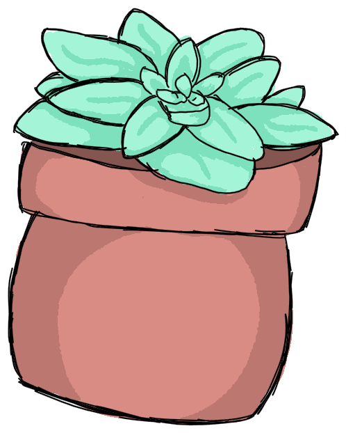 Succulent Plant Doodle By Videogamelover15 - Succulent Doodle (662x733)