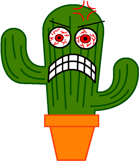Cartoon Desert Clipart - Cactus Animation (600x600)