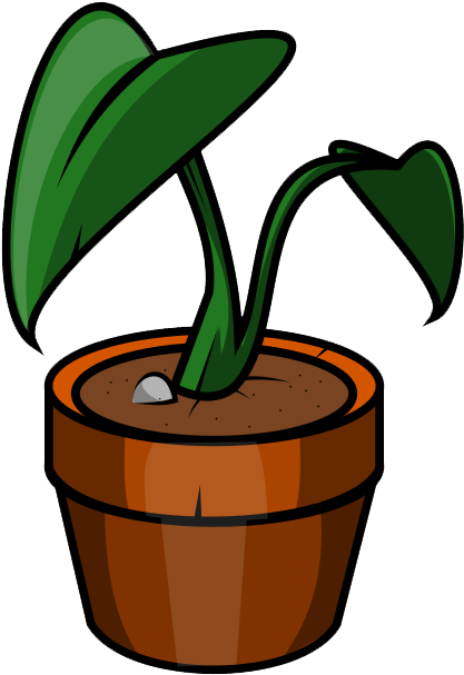 28 Collection Of A Plant Clipart - Clip Art Plant In A Pot (480x640)