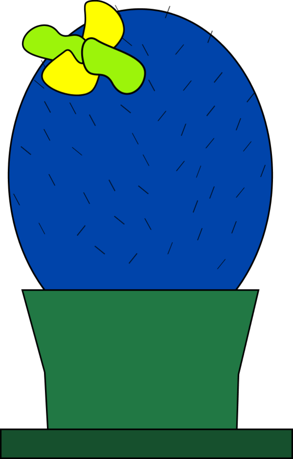 Cactus Plant In A Pot - Cactus Plant In A Pot (600x938)