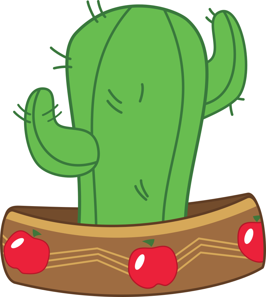 Appleoosa's Most Wanted, Artist - Transparent Background Cactus Clipart (896x1000)
