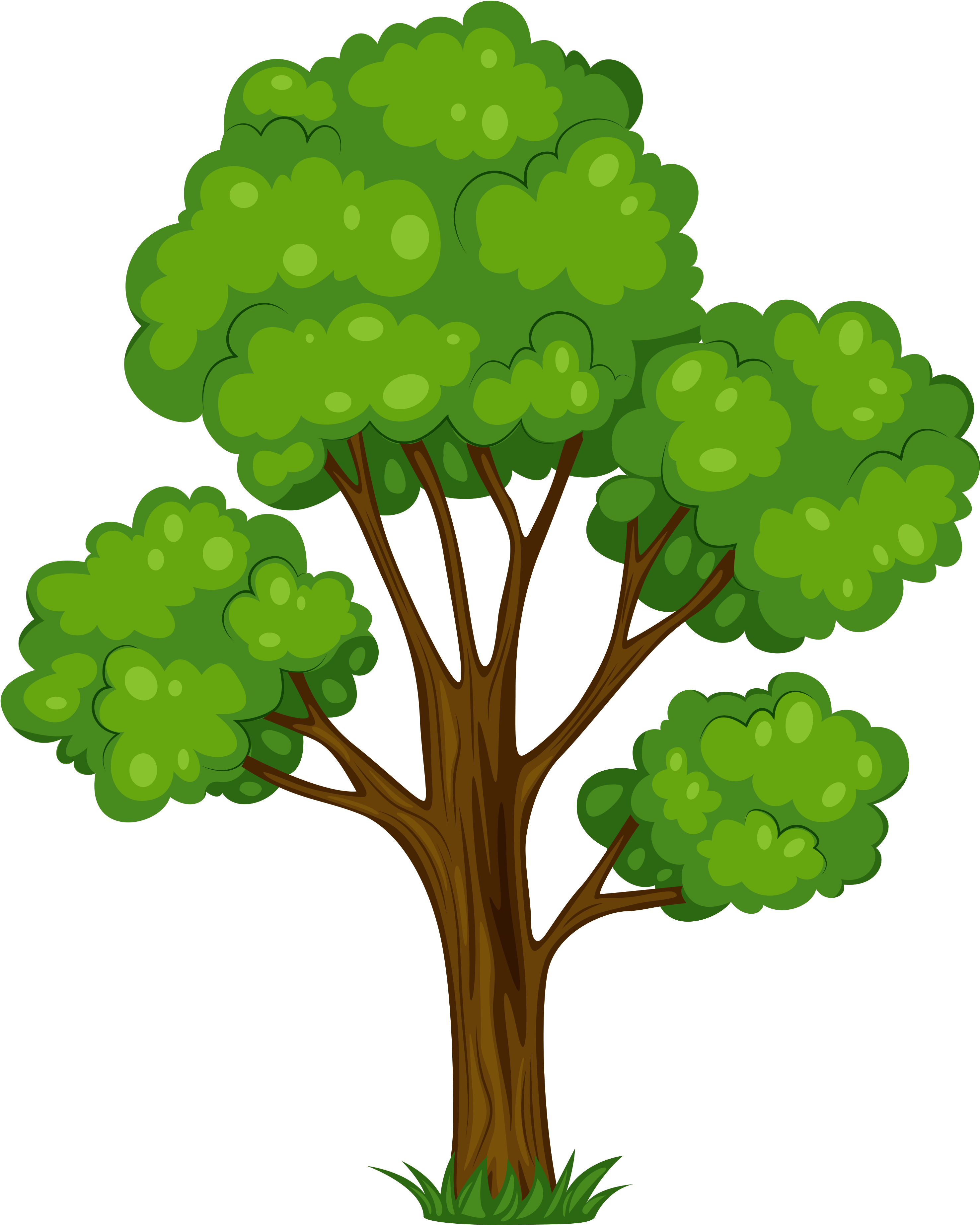 Green Trees Clip Art Clipart - Tree Clip Art (3126x3842)