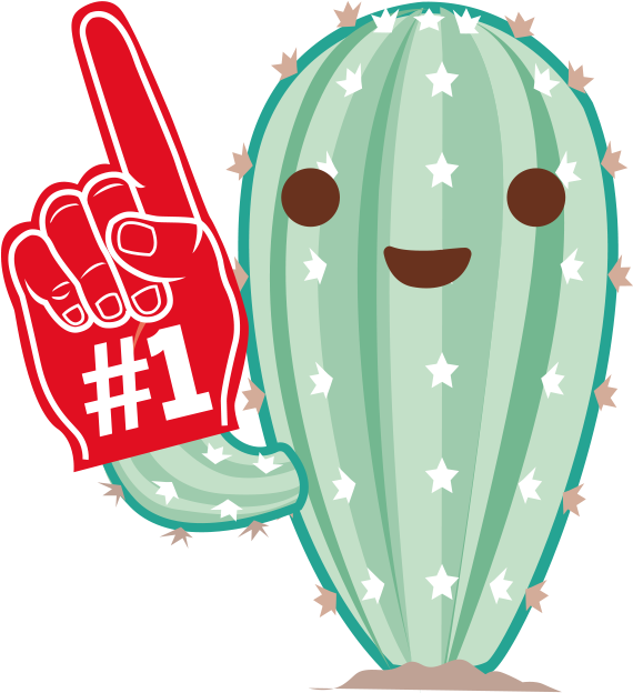 Text Your Friends These Cute Cactus With Tucson Spirit - Illustration (640x640)
