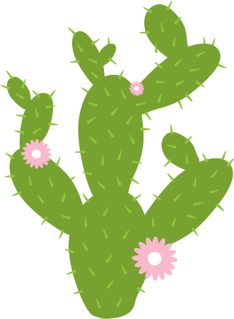 Prickly Pear Cactus Wall Decal - Prickly Pear Cactus Transparent (660x500)
