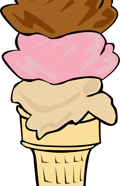 Peaceful Design Dessert Clipart Desert Clip Art Free - Ice Cream Cone Clip Art (386x600)