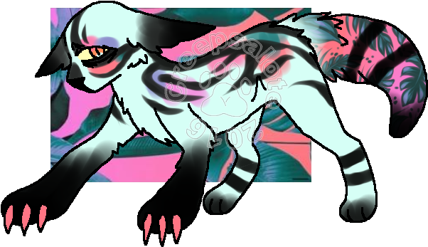 Vaporwave Adoptable Closed By Creepsalote78 - Cartoon (608x357)