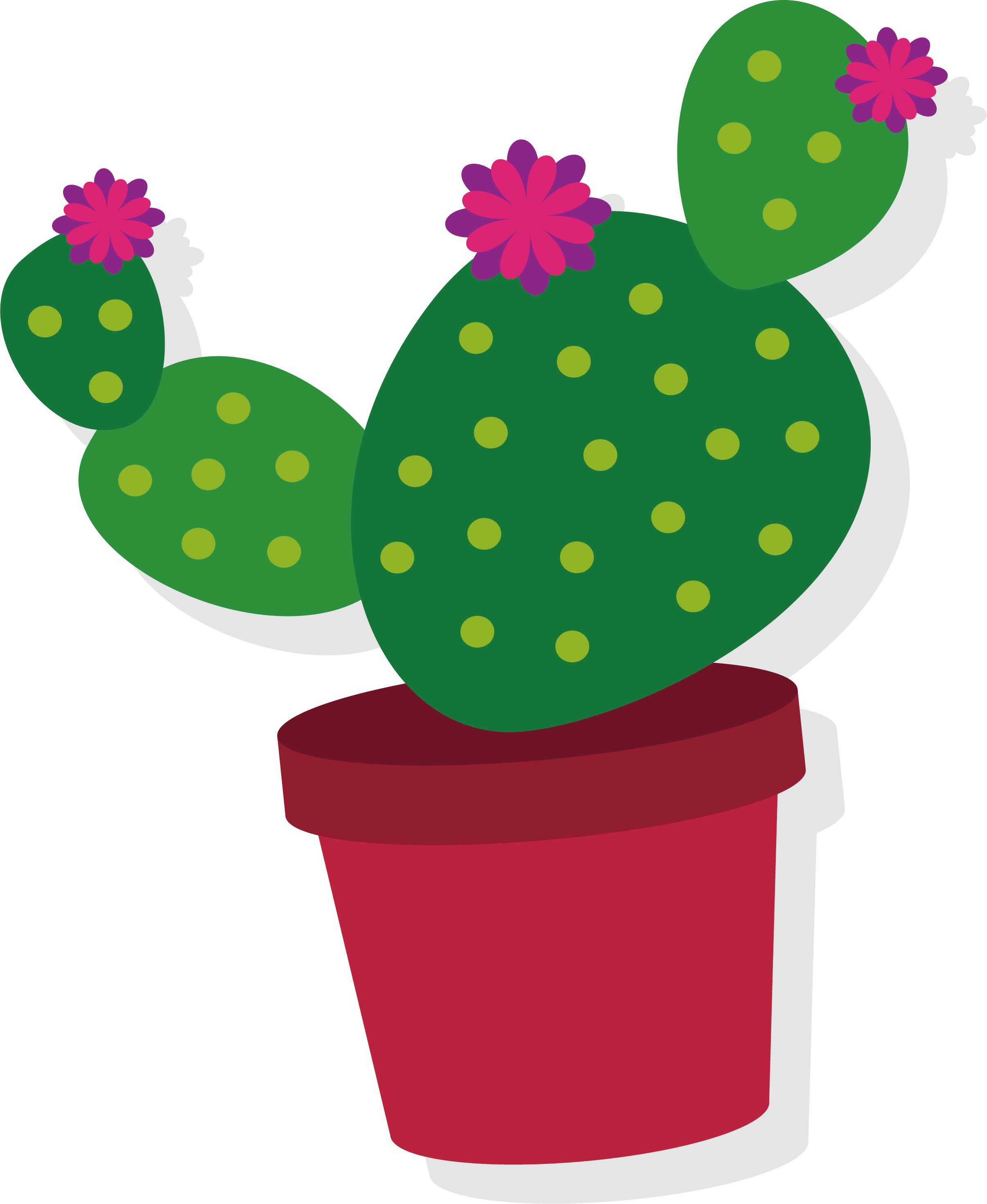 Cactaceae Euclidean Vector Clip Art - Cactus (2411x2940)