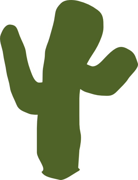 Cactus Pppp Green Dark Clip Art - Clip Art (456x595)