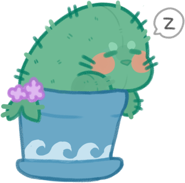 Waa The Seal Cactus By Bathcat - January 3 (893x894)