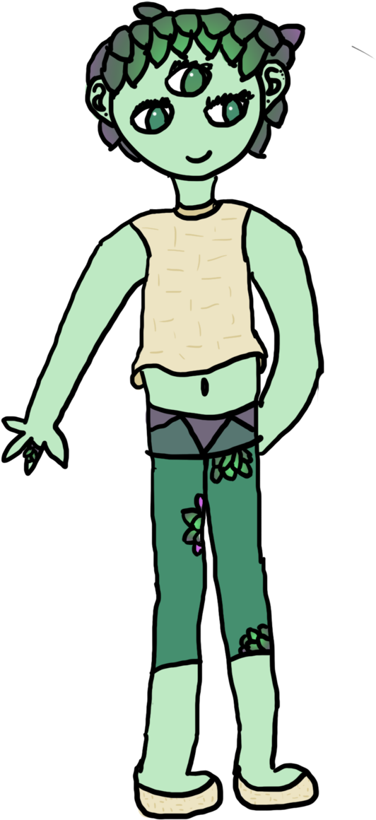 Succulent Boi By Sstwins - Cartoon (606x1319)