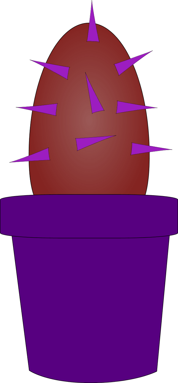 Cactus Plant Cartoon - Cartoon (600x1291)