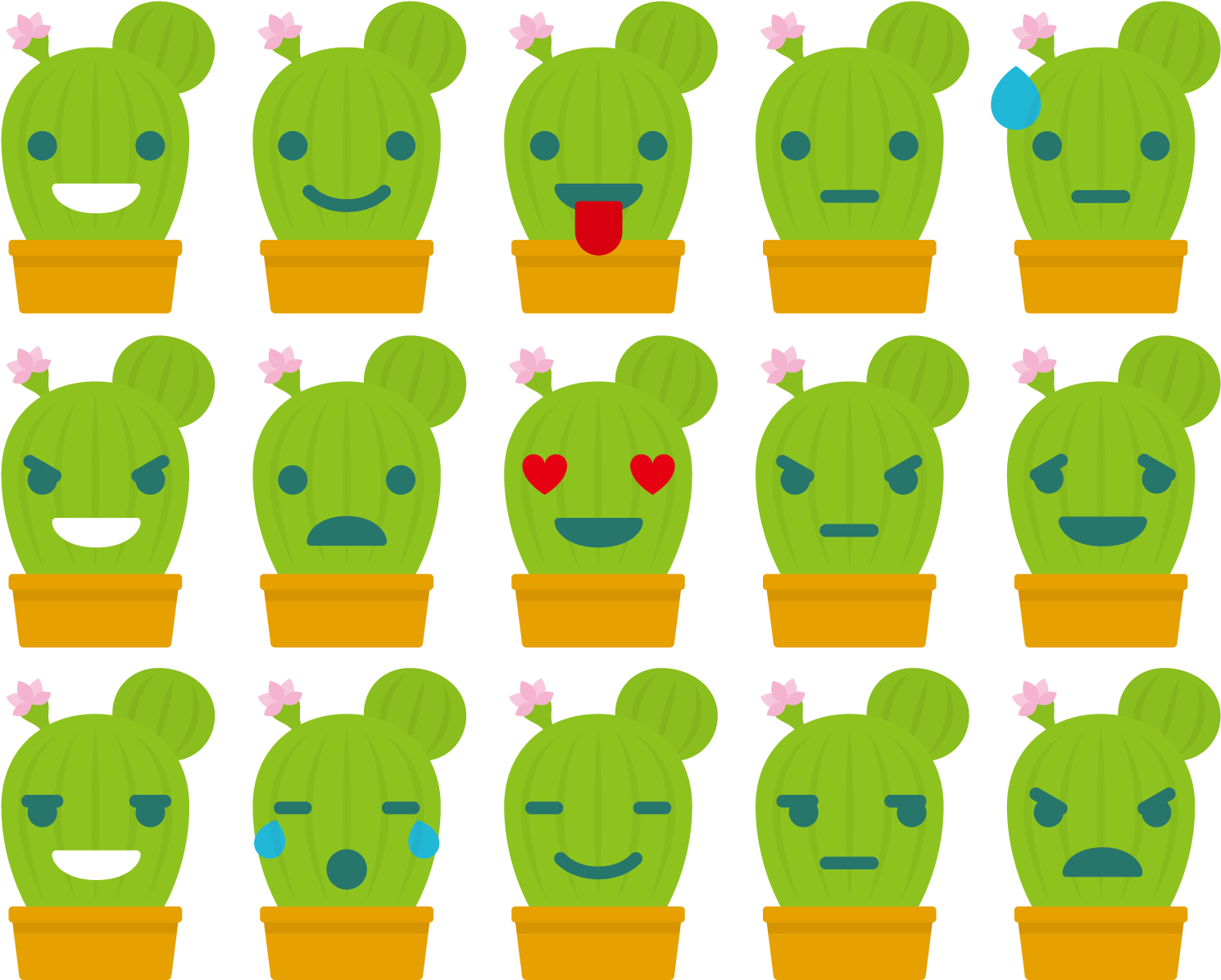 Euclidean Vector Cactaceae Clip Art - Vector Graphics (1500x1500)