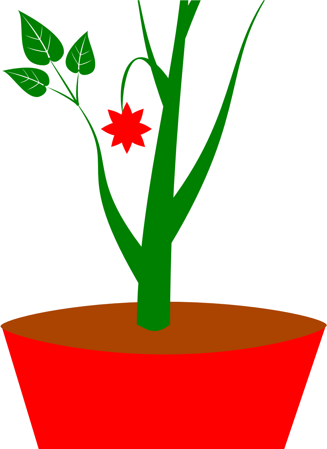 Potted Plant Clipart Flower Pot Clipart Black And White - Sometimes I Wet M...