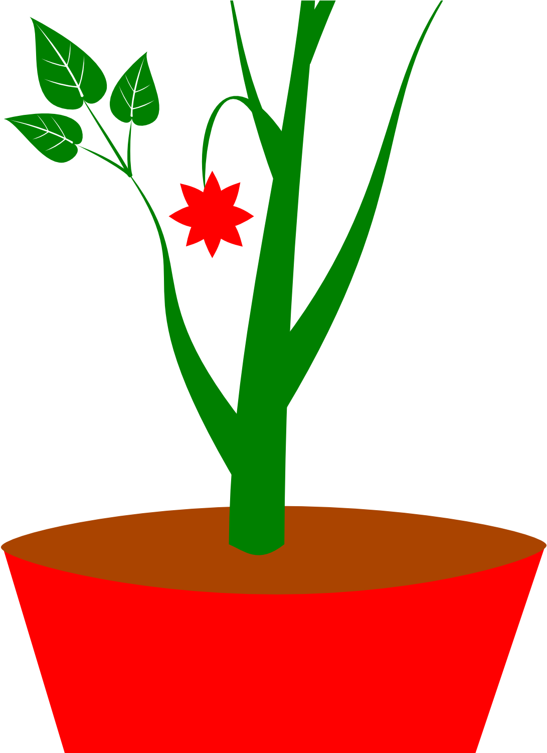 Potted Plant Clipart Flower Pot Clipart Black And White - Sometimes I Wet My Plants Sticker (1331x1500)