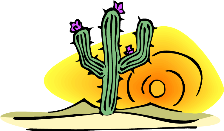Saguaro Bridge Club - Clip Art Of Cactus (776x512)