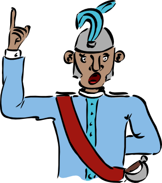 Captain Black White Line Art 48 - Captain Clipart (500x561)