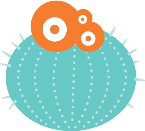 Barrel Cactus Wall Decal - Dividir Circulo No Photoshop (660x500)