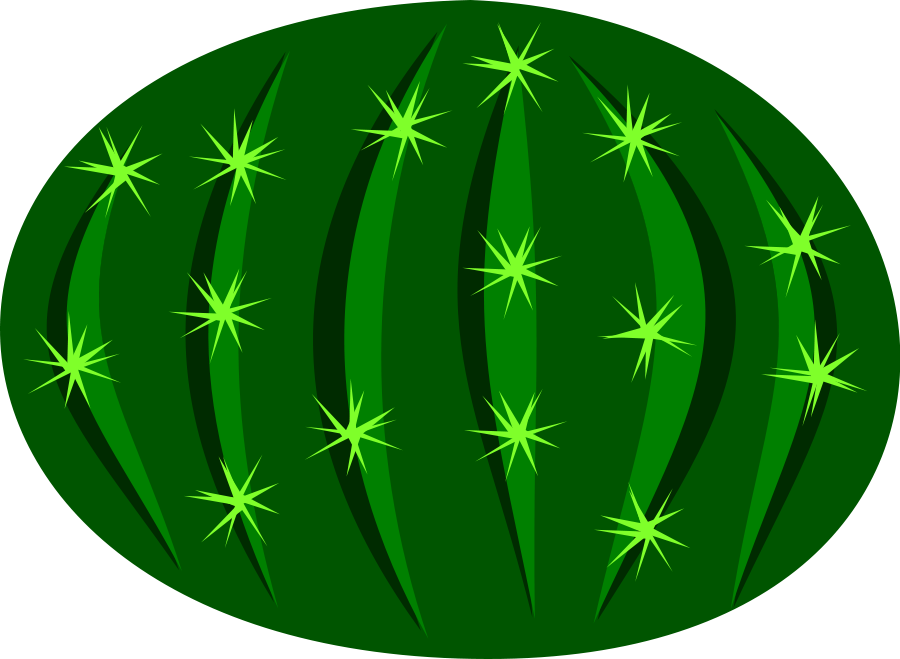 Clip Art Tags - Vektor-cactus3 Grün-schein-kaktus-kaktus-cartoon Grußkarte (900x659)