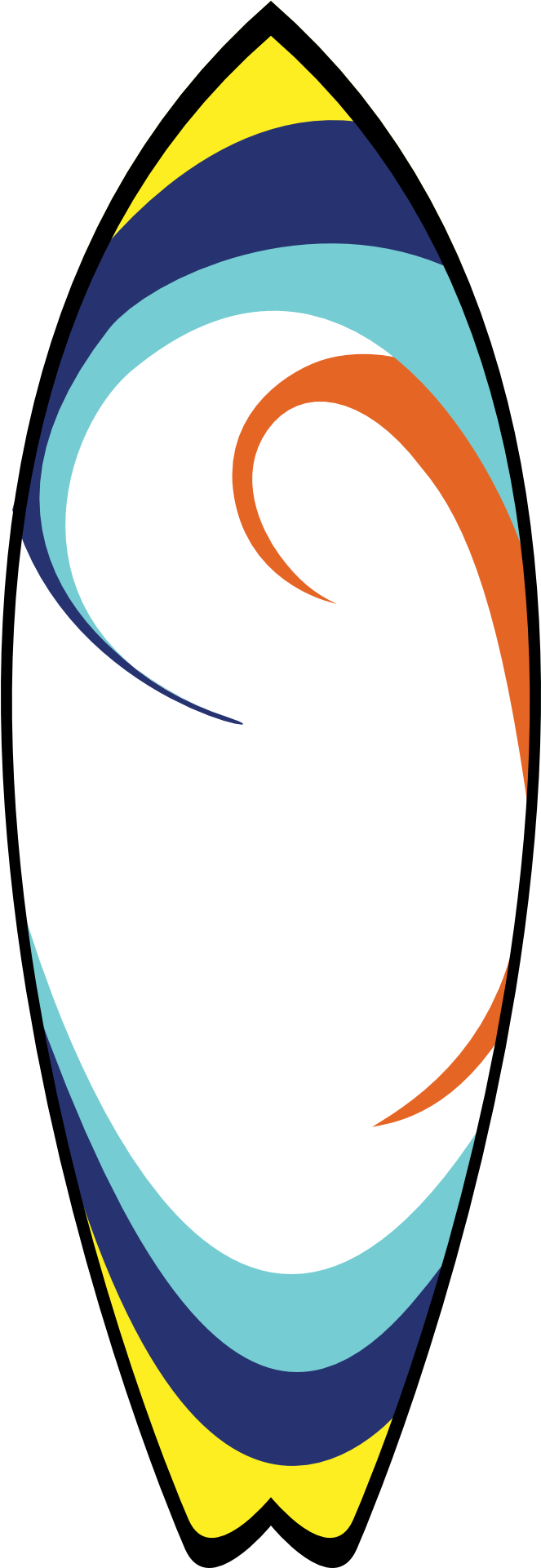Surfboard-149933 - Surf Board Clip Art (960x1920)