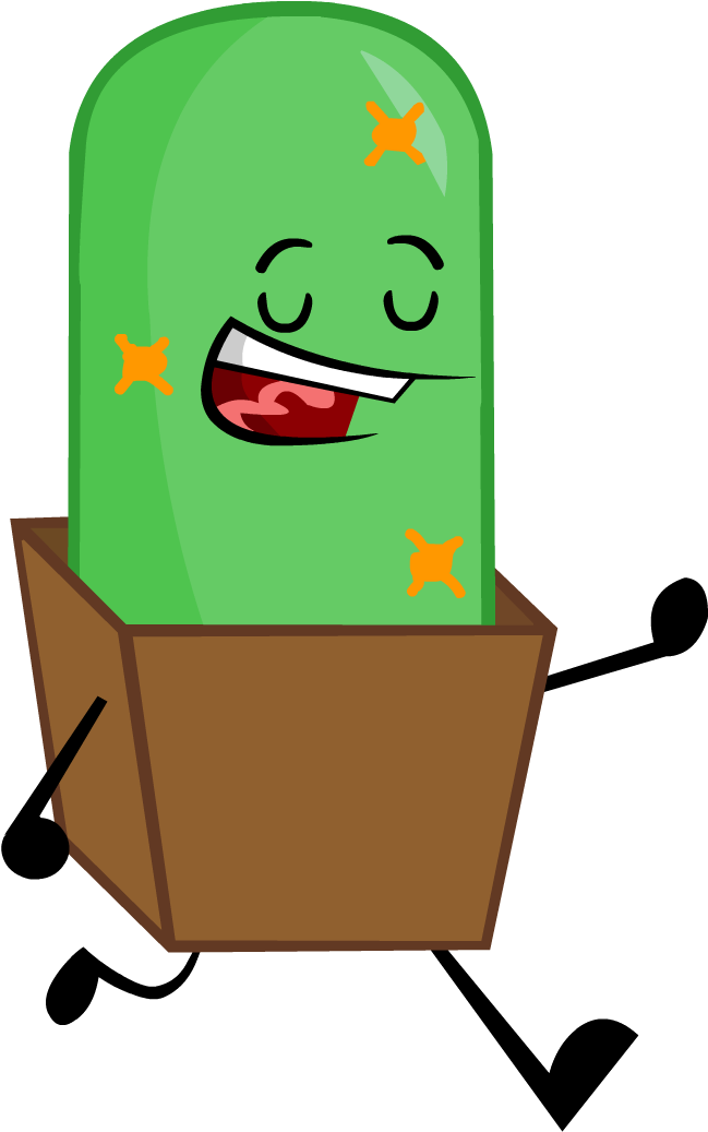 Cactus Fan Made Pose By Objectdudeisland - Bfdi Cactus (672x1045)