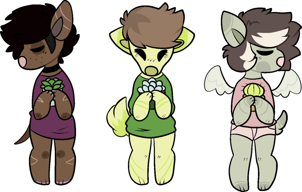Succulent Doggo Adopt 1 [closed ] By Aquatic-universe - Cartoon (1024x652)