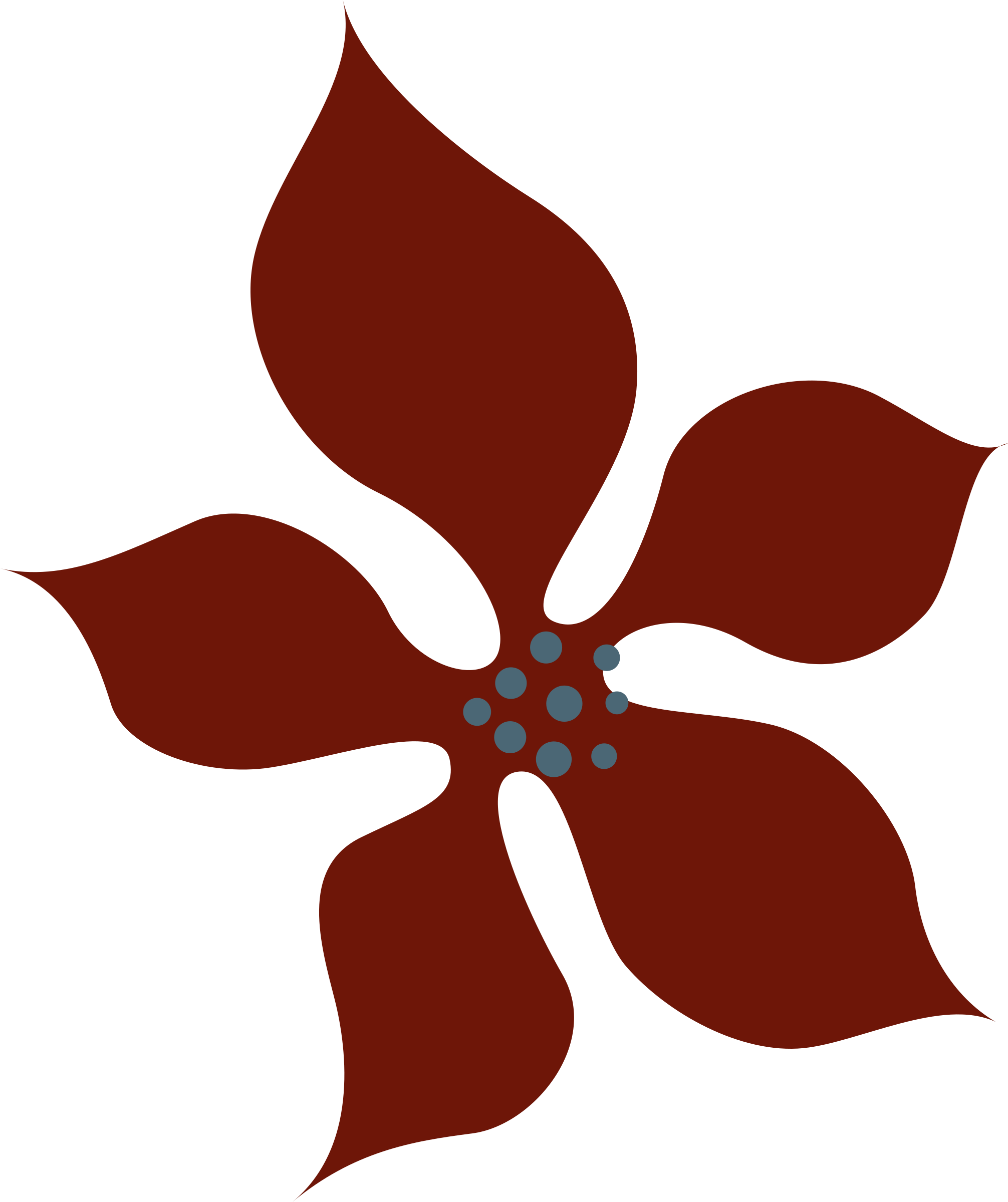 Red Flower Clipart Red Thing - Vector Cánh Hoa Lan (2012x2400)