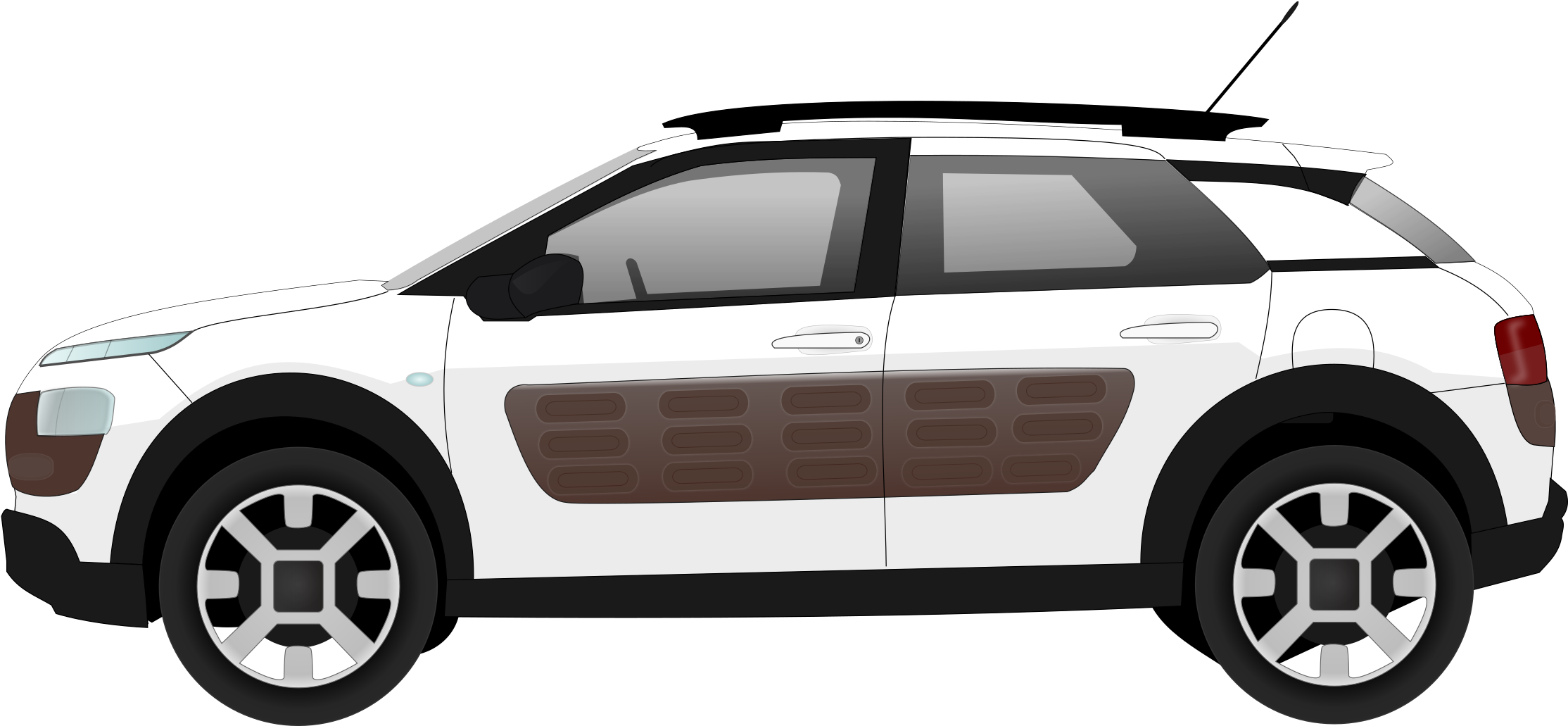 Cactus Car - Citroen Cactus Black Airbumps (2400x1350)