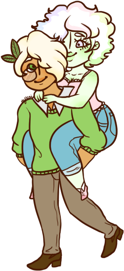 Succulent Peach By Nyxai - Cartoon (360x576)