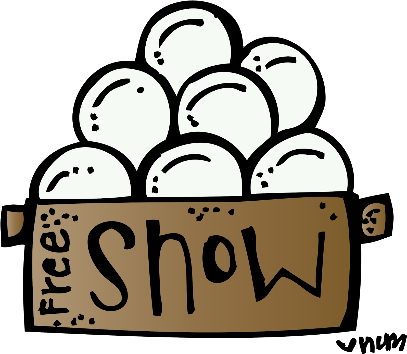 Pin By Nicole Reyes On Melonheadz Svg File, Cricut - Melonheadz Snow Clipart (1600x1430)