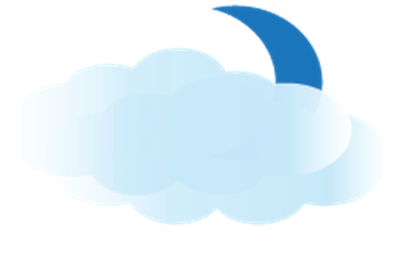 Moon And Clouds - Weather (600x399)