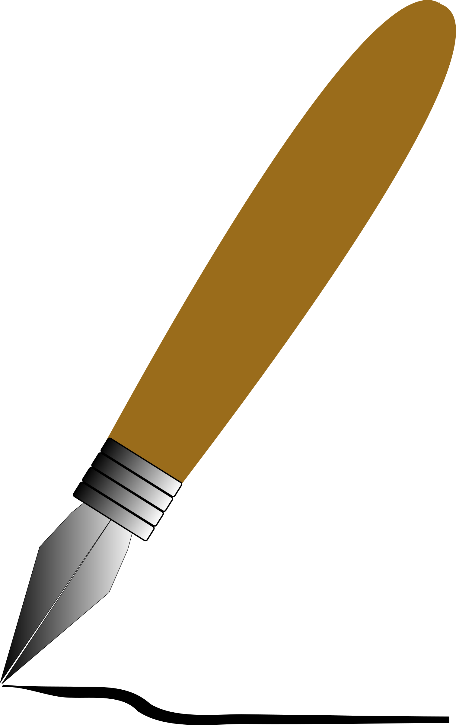 Free Vector Fountain Pen Clip Art - Calligraphy Pen Clipart (1511x2400)