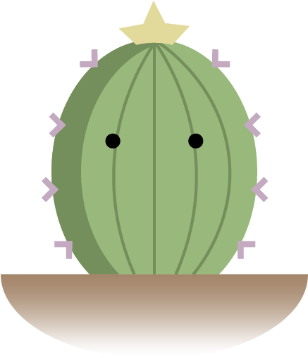 Succulent Plant Icons I Did For A School Project - Cactus (800x800)