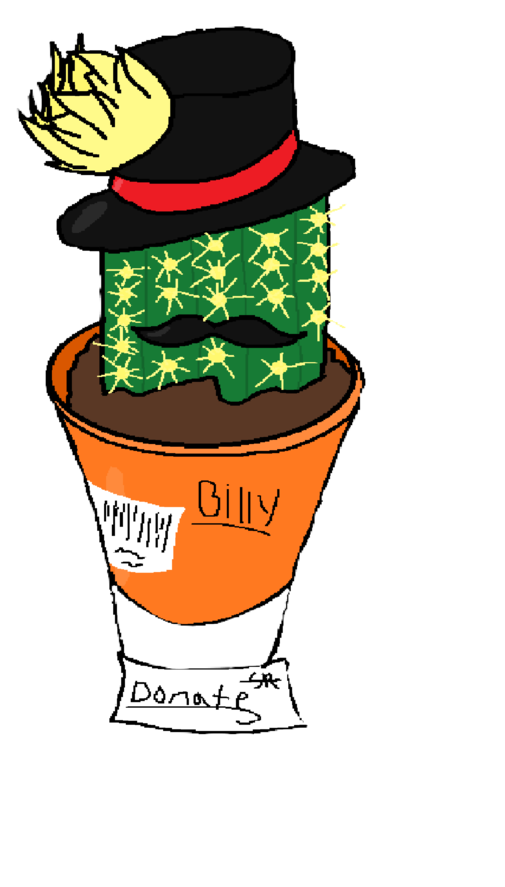 Billy The Cactus By Spoofthesademon - Cartoon (863x925)