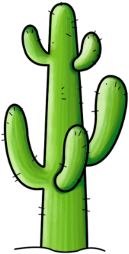 Cartoon Characters, Animals, And Plants - Prickly Pear (420x420)