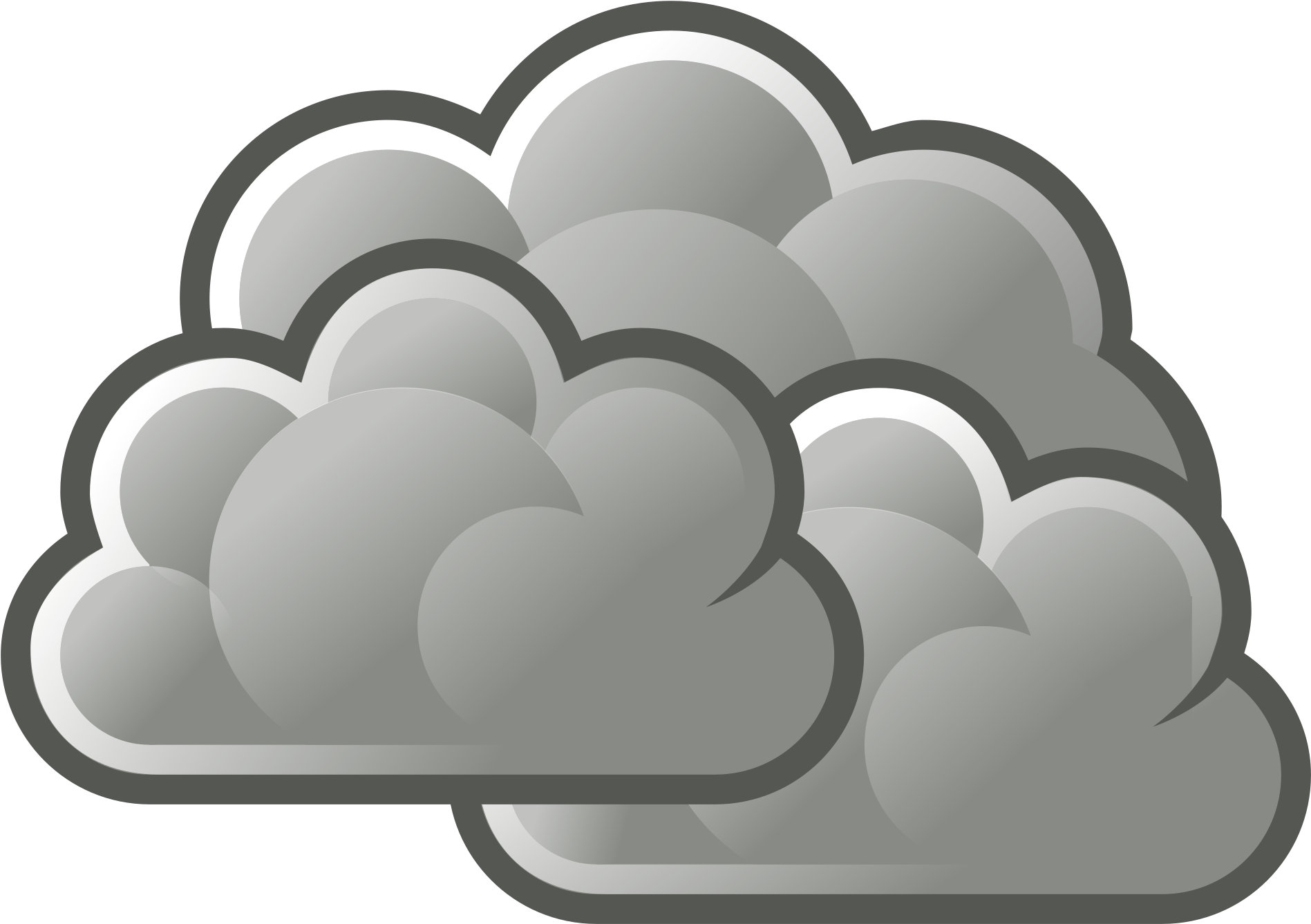 Open - Cloudy Clipart (2000x2000)