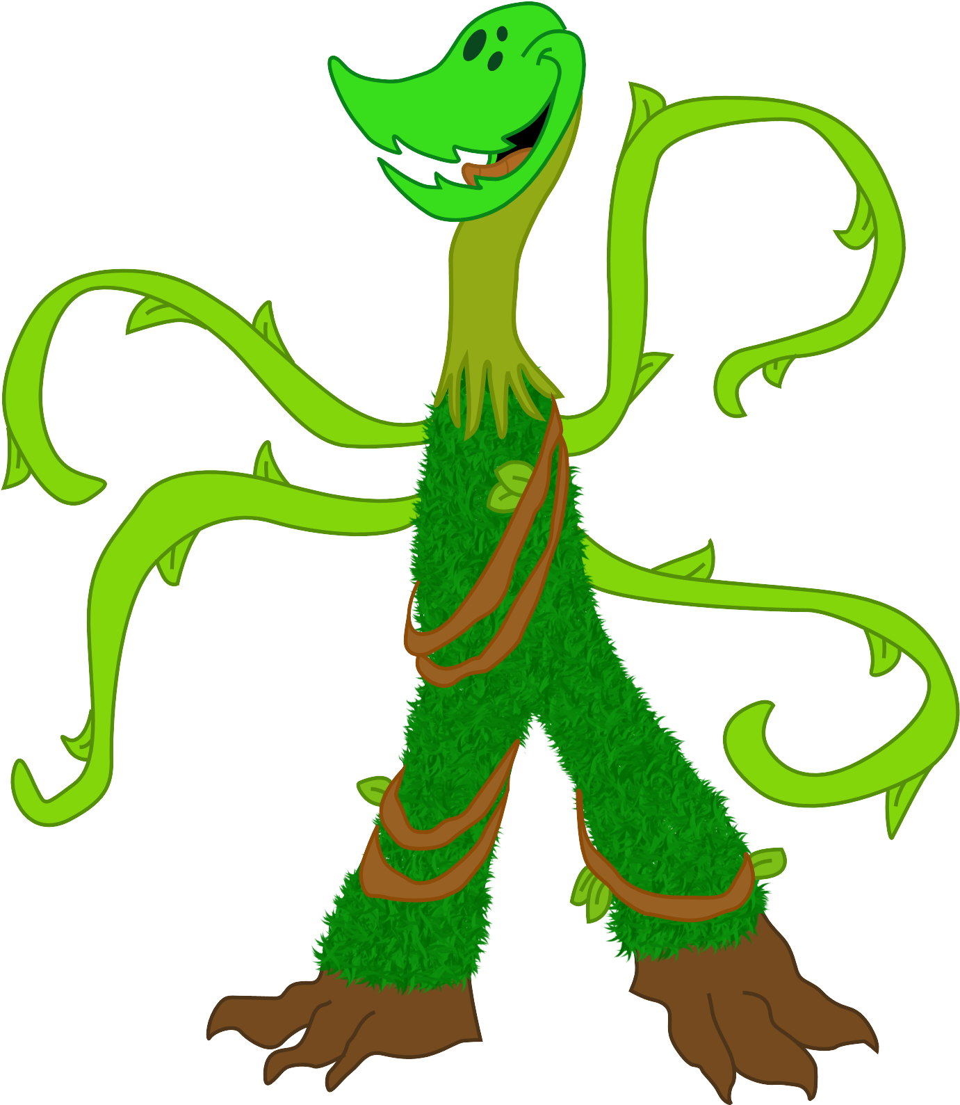 Cartoon Weed Plant - Png Animated Weed (1471x1664)